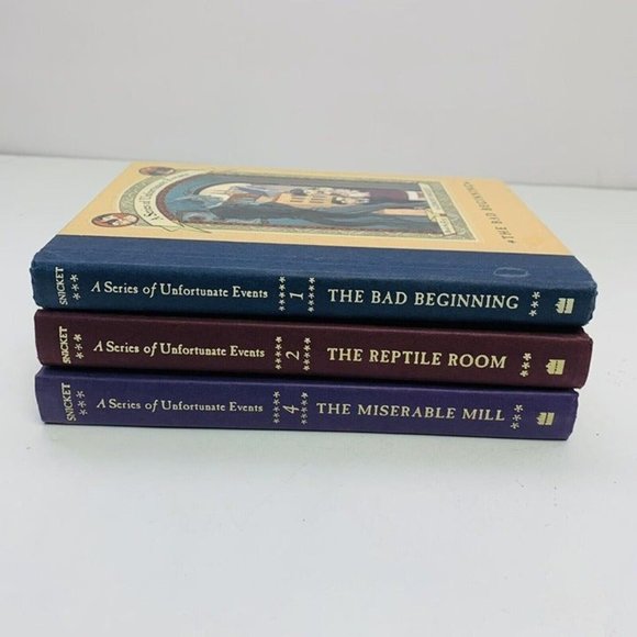 A Series of Unfortunate Events Lot Of 3 Books Hardback Series 1 2 and 4 - Picture 4 of 7